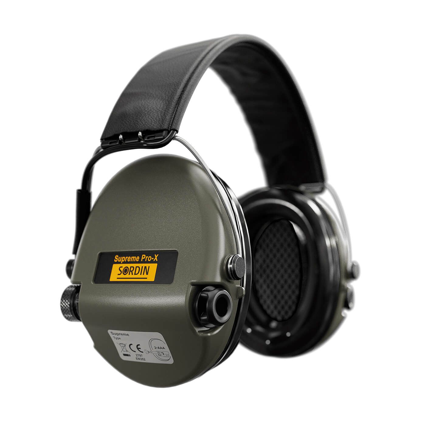 Gehörschutz Supreme Pro-X mit Lederband u. Schaumkissen