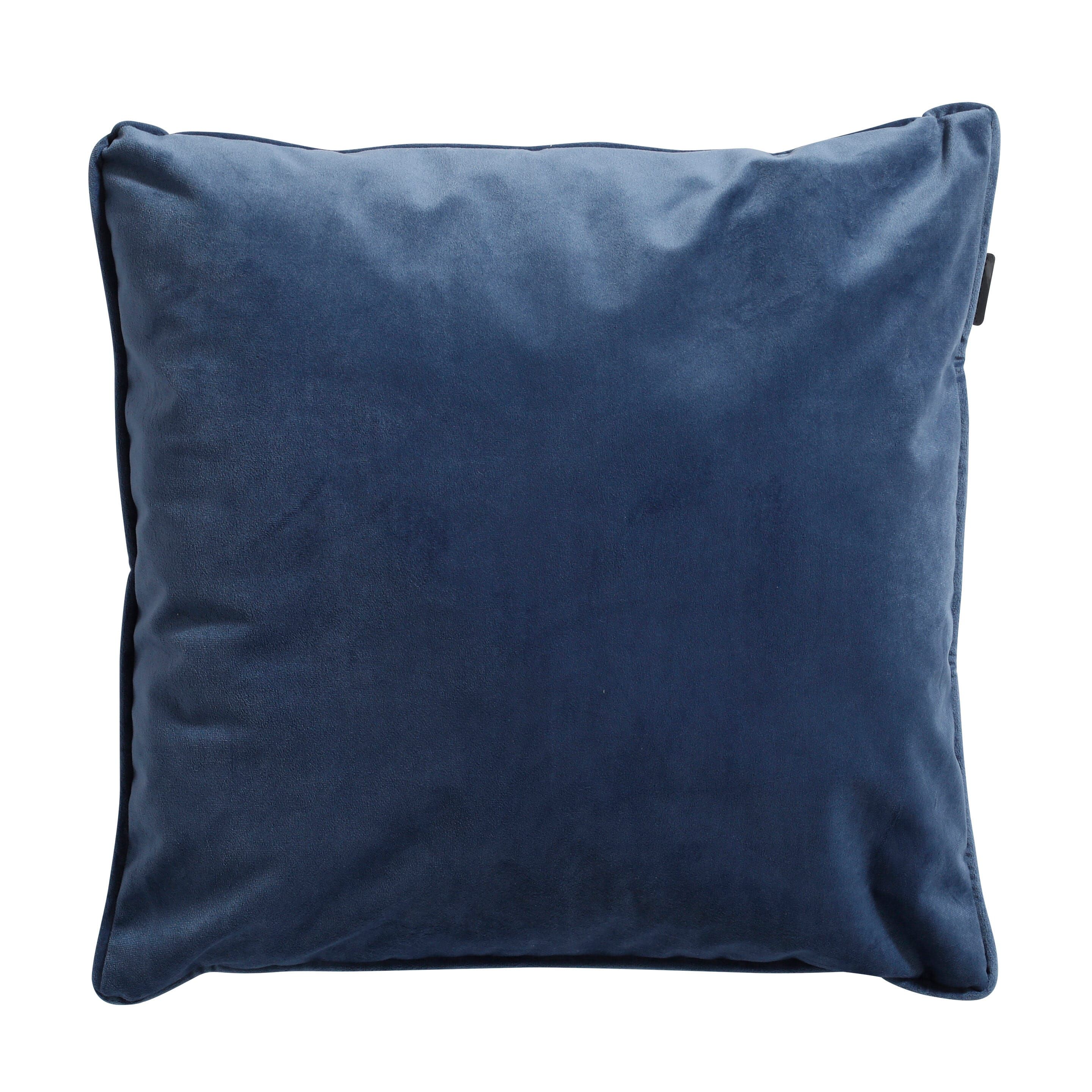 Madison Outdoor Samtblau / Panama Saphirblau 45 x 45 Dekokissen