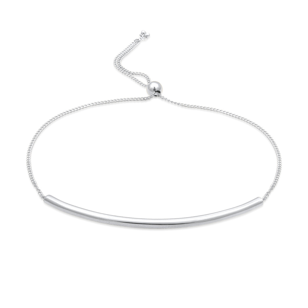 Elli Elli Bracelet Filigrane Basic Minimal Réglable Bracelet Femme - (925/1000) Argent Bracelet