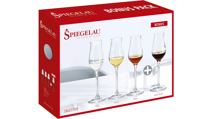 Spiegelau Destillatekelche, 4-tlg. im Geschenkkarton