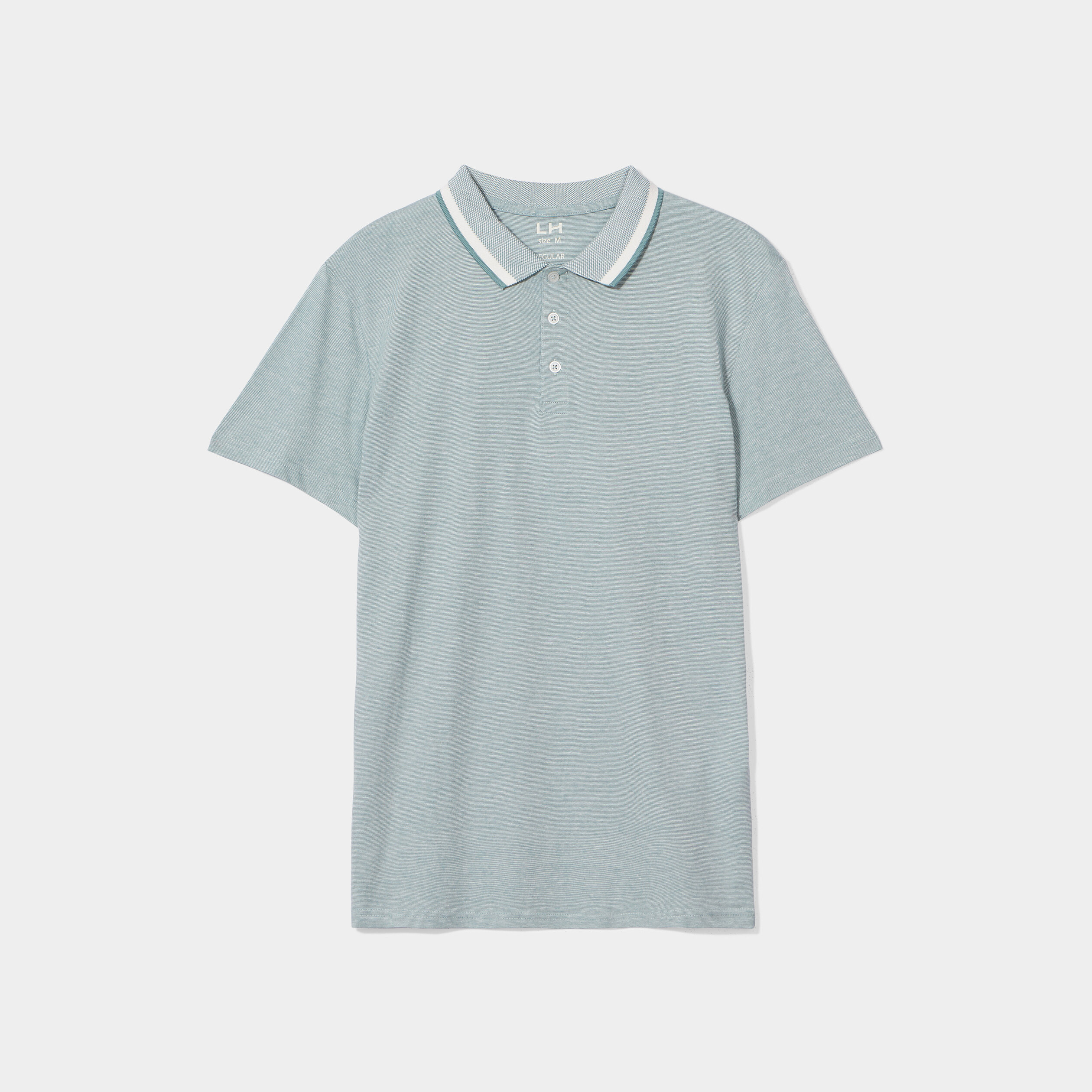Polo manches courtes vert clair homme | La Halle