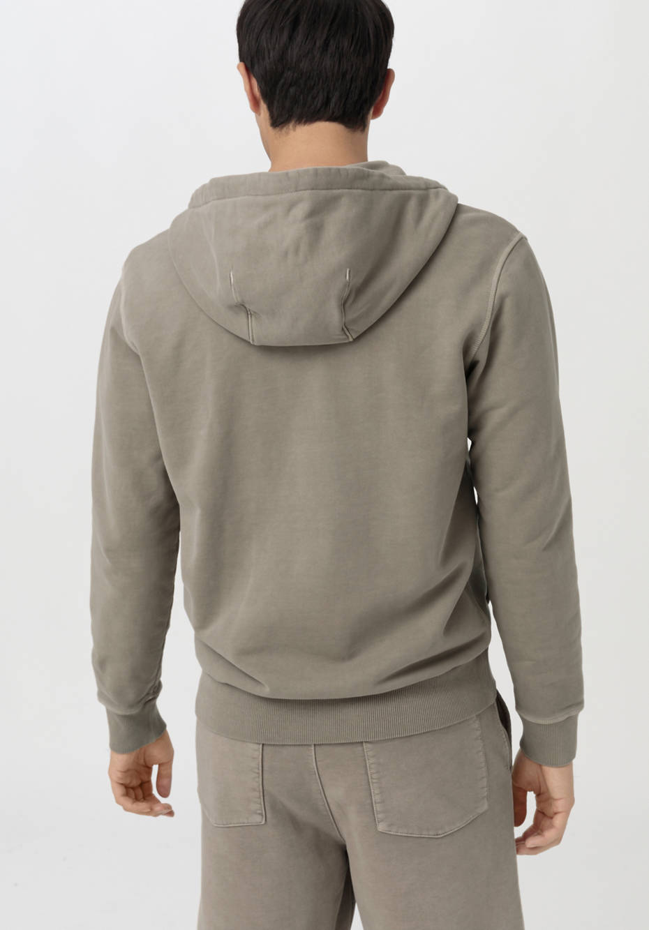 Zip-Hoodie aus reiner Bio-Baumwolle