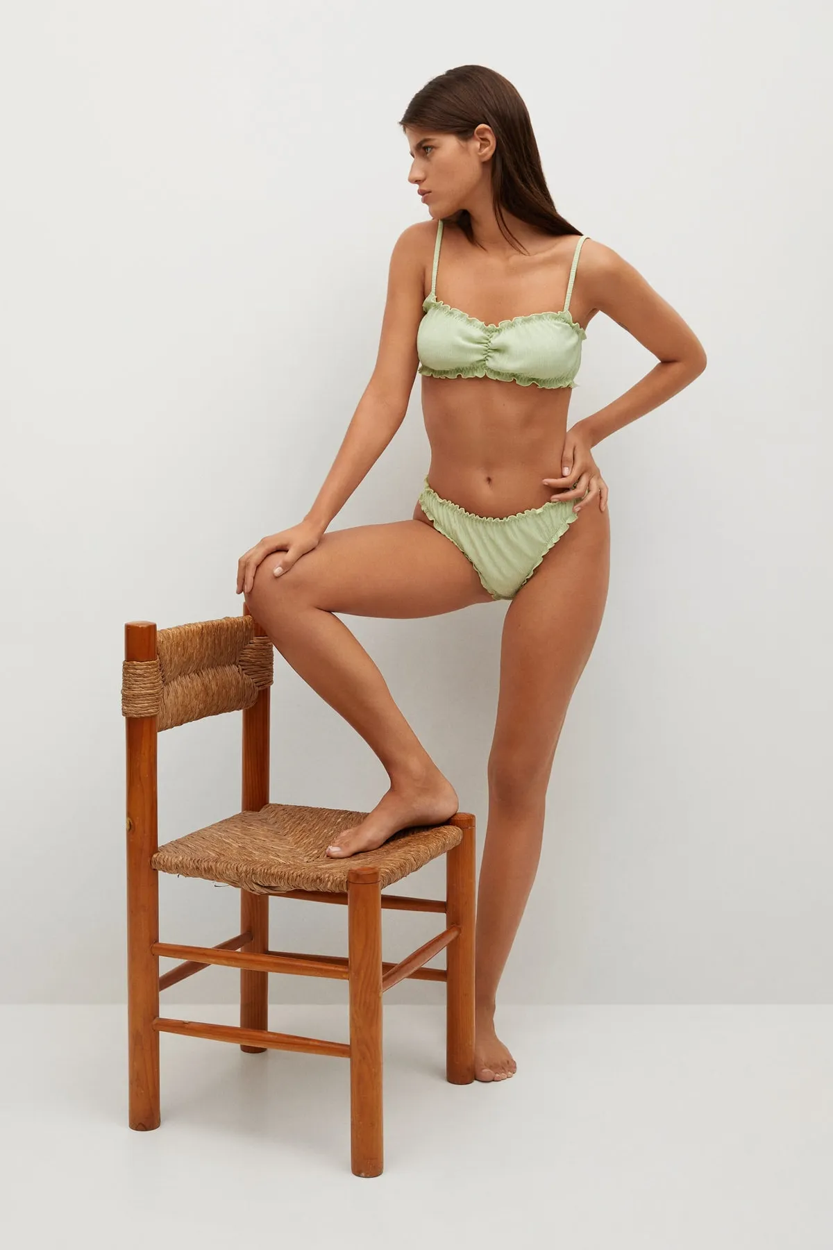 MANGO  17010096 Damen/Mädchen Grüner Apfel