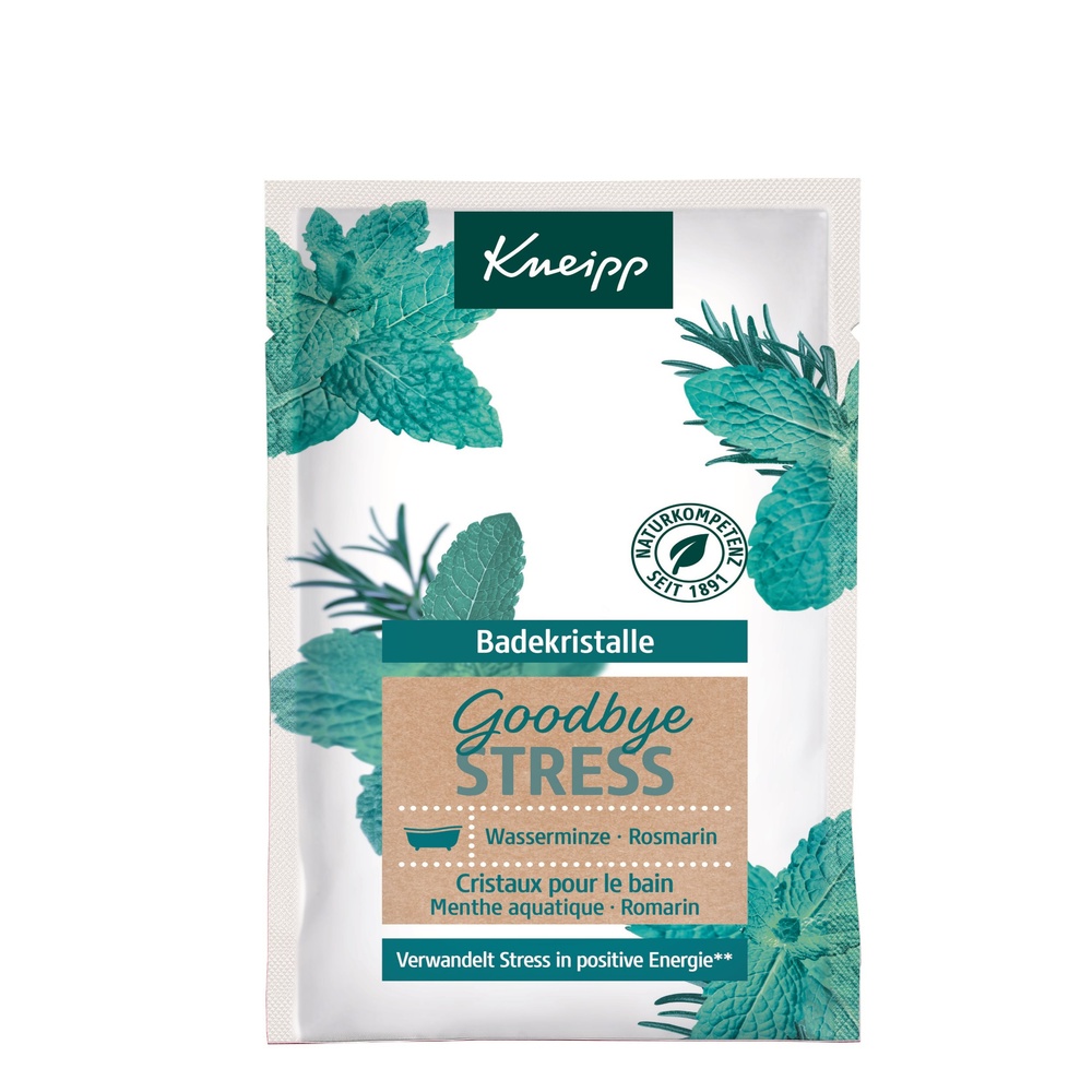 kneipp Sels de Bain - Menthe aquatique / Romarin - Goodbye Stress - 60 g Sels de Bain Unidose