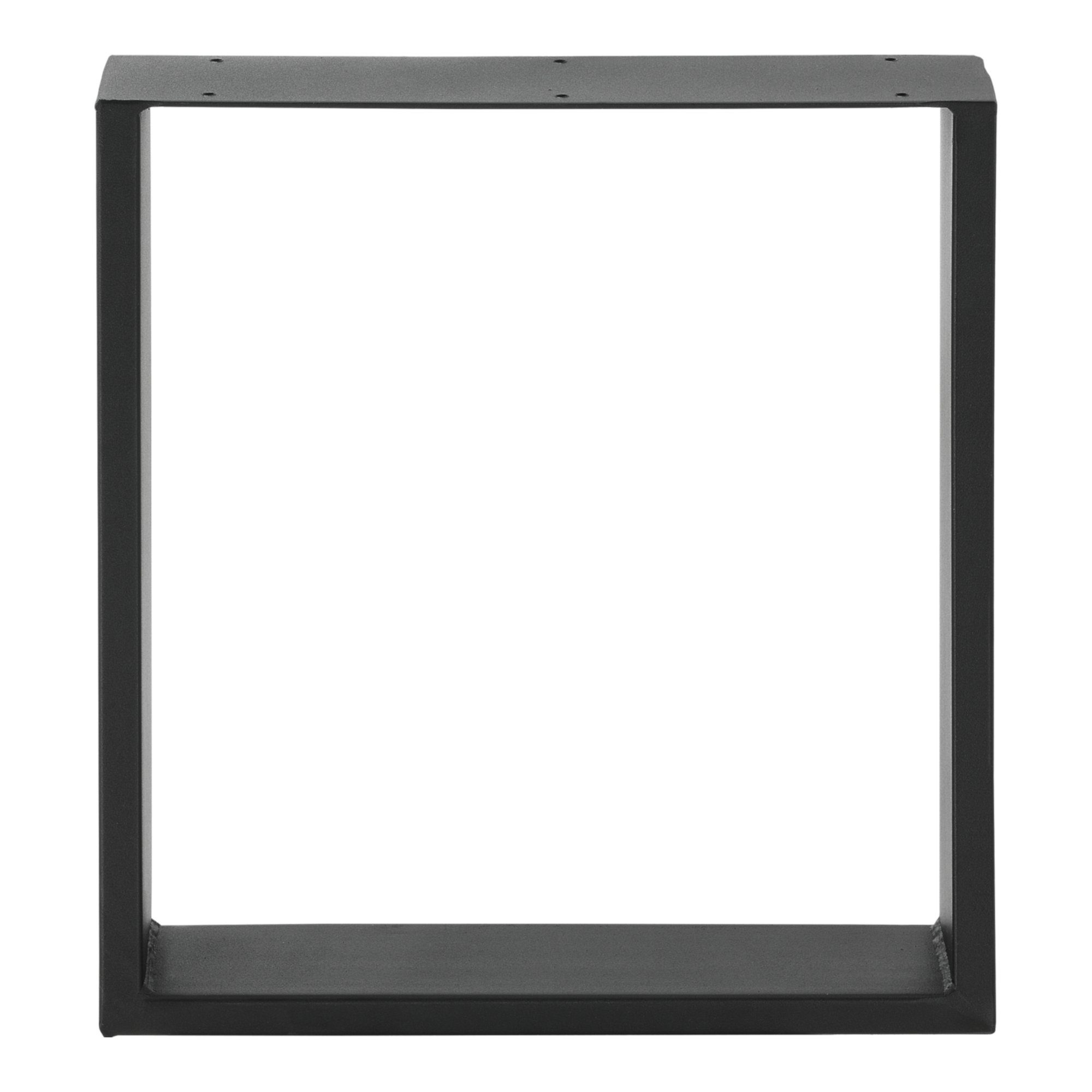 en.casa Tischgestell, Makers DIY Tischuntergestell 2er Set 40x43cm Stahl Schwarz