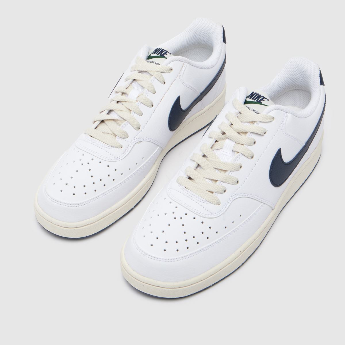 Športni copati Nike Court Vision v beli in mornarsko modri barvi