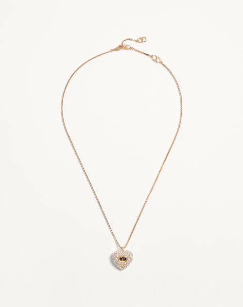 Coeur Royal halskæde i metal, emalje og Swarovski® krystaller