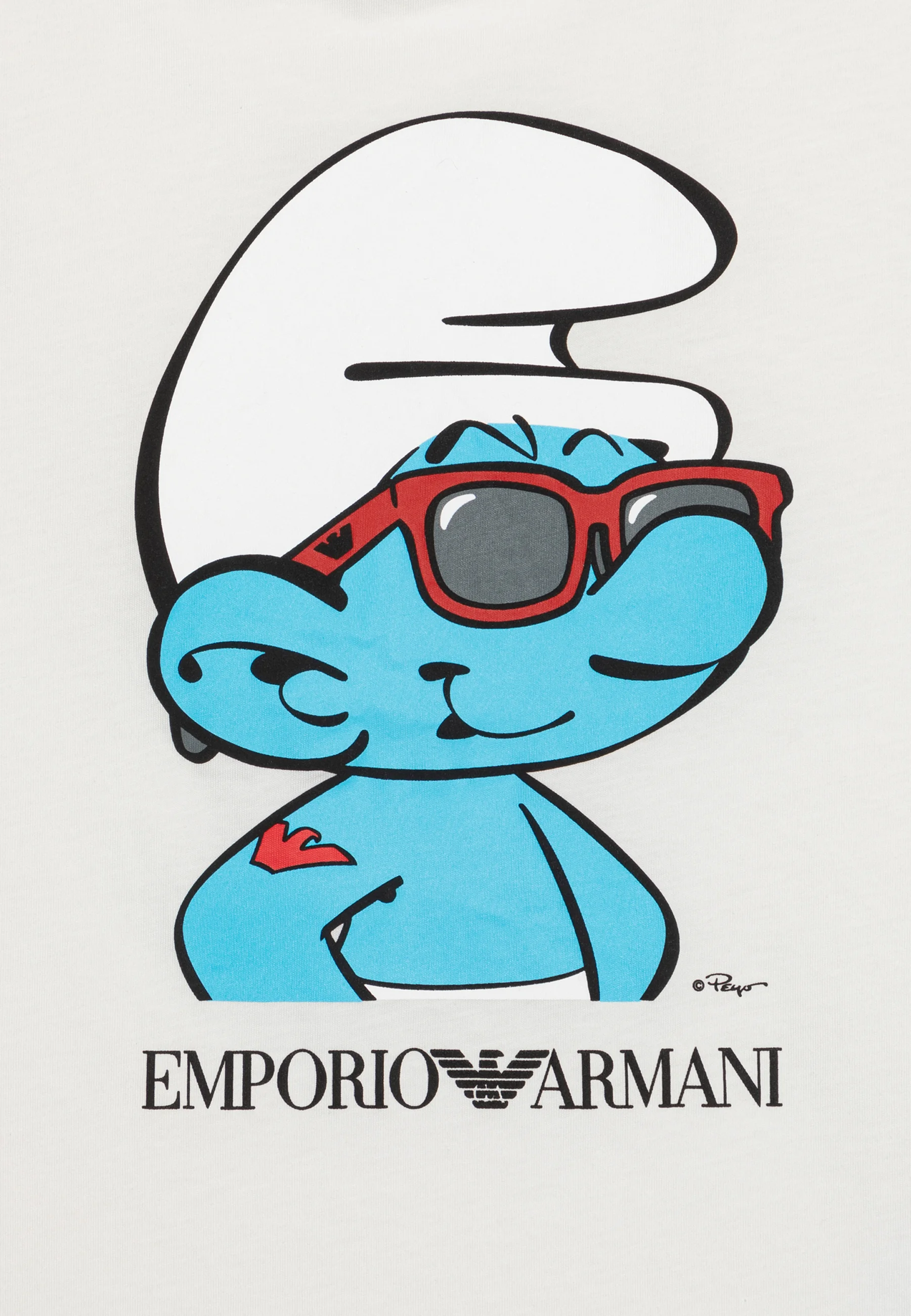 Emporio Armani SMURFS UNISEX - Camiseta con estampado