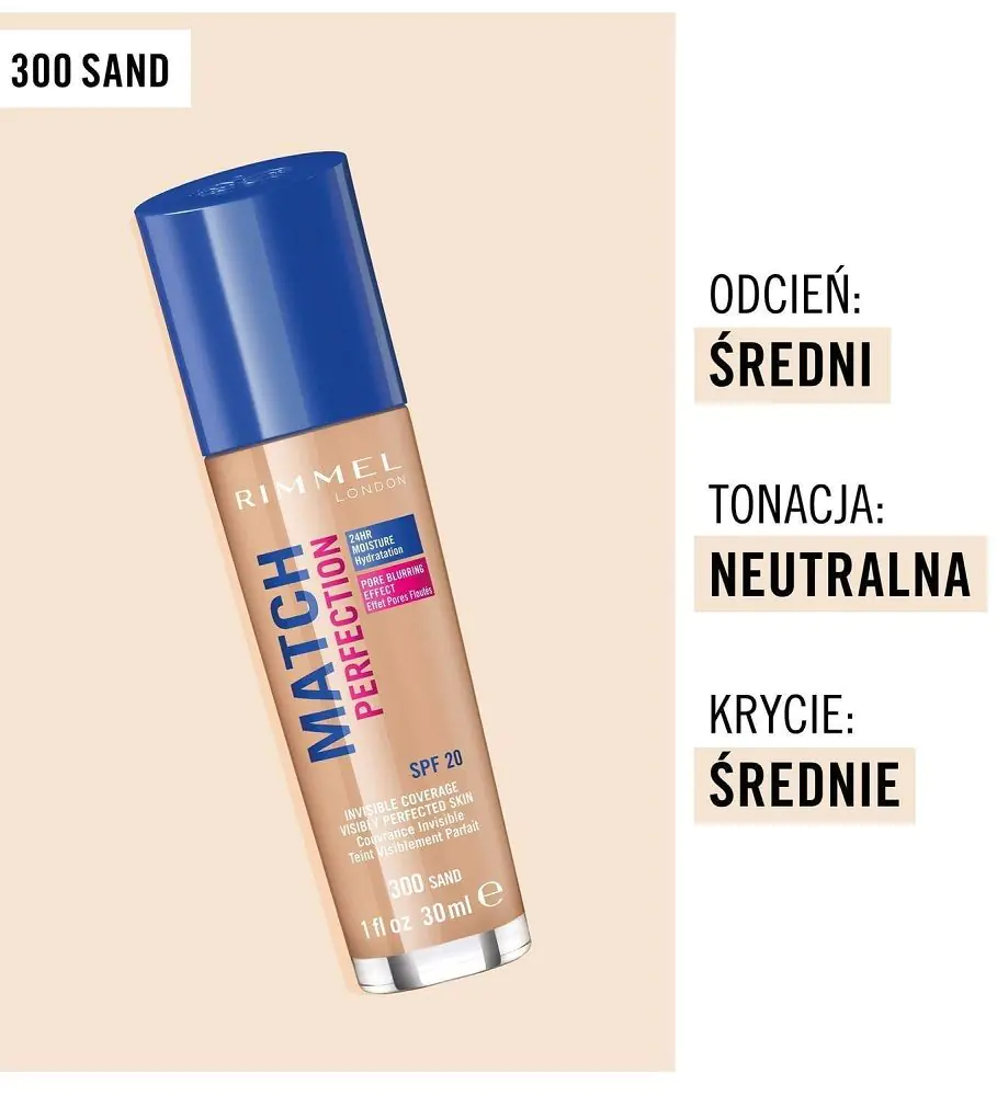 Rimmel Match Perfection tekući puder za lice, 300