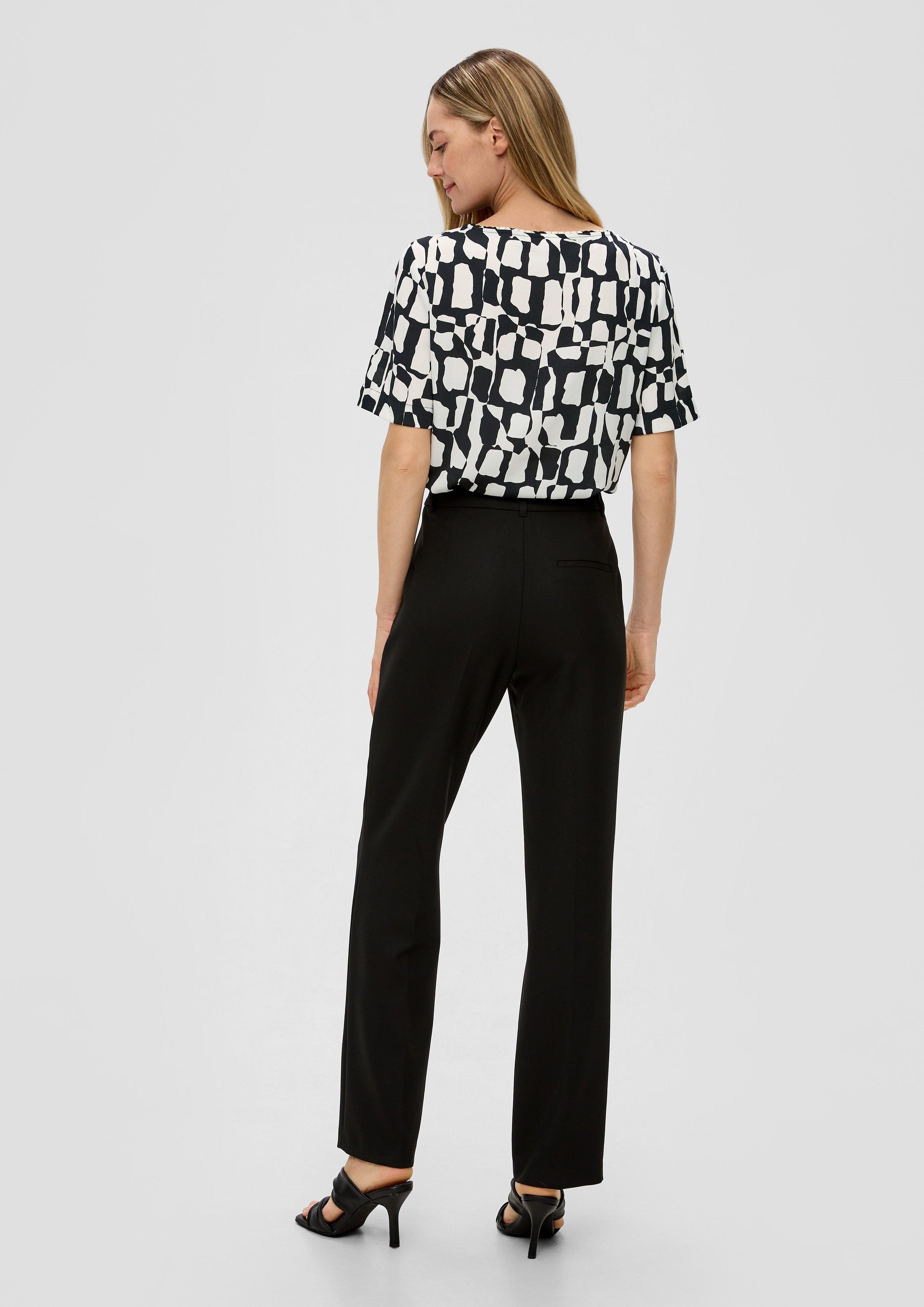 Gemusterte Bluse mit Falten-Details  2142727-99A1