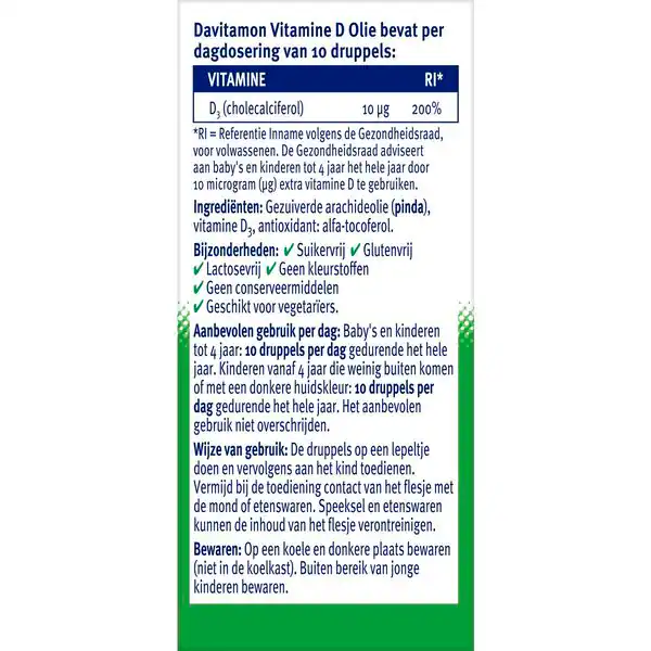 Davitamon vitamín D olej pro kojence a děti 25ml