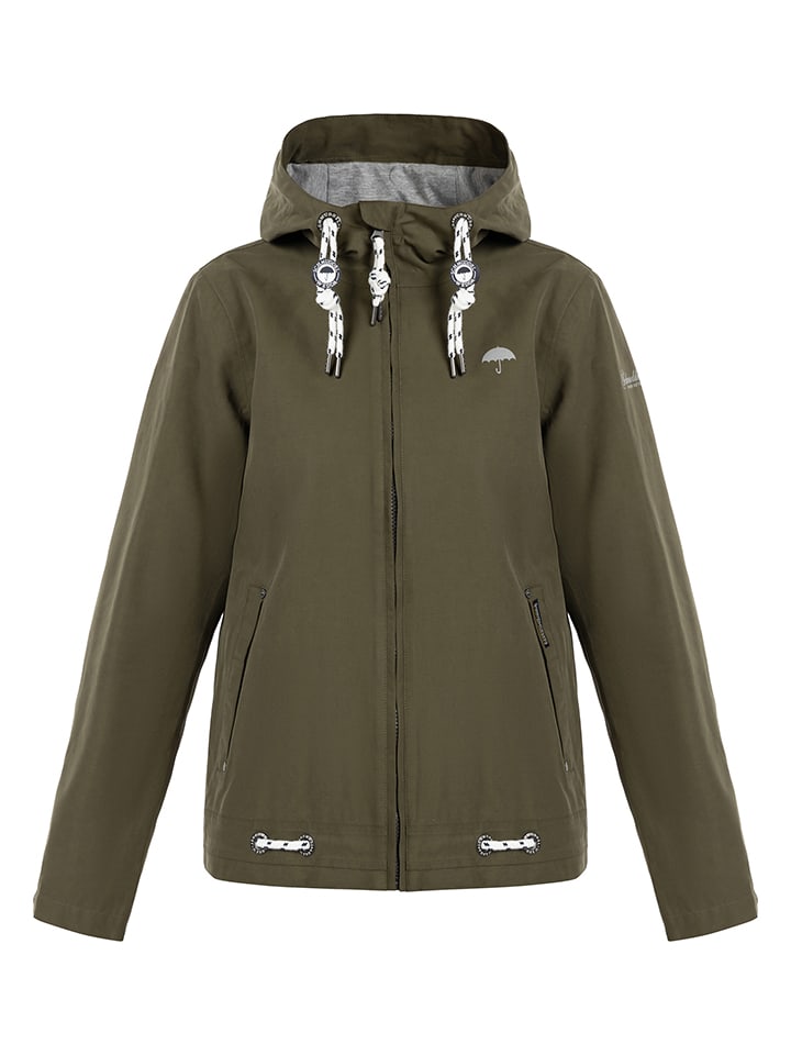 Schmuddelwedda Regenjacke in Khaki günstig kaufen
