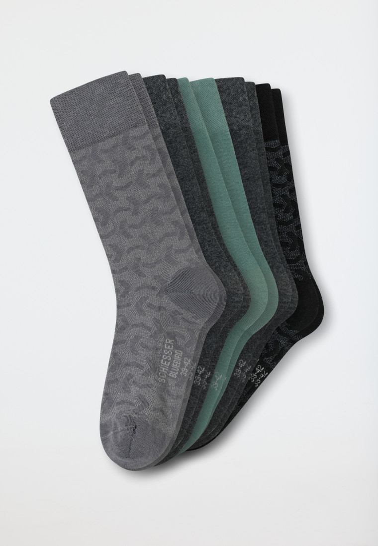 Socken 5er-Pack mehrfarbig gemustert - Bluebird