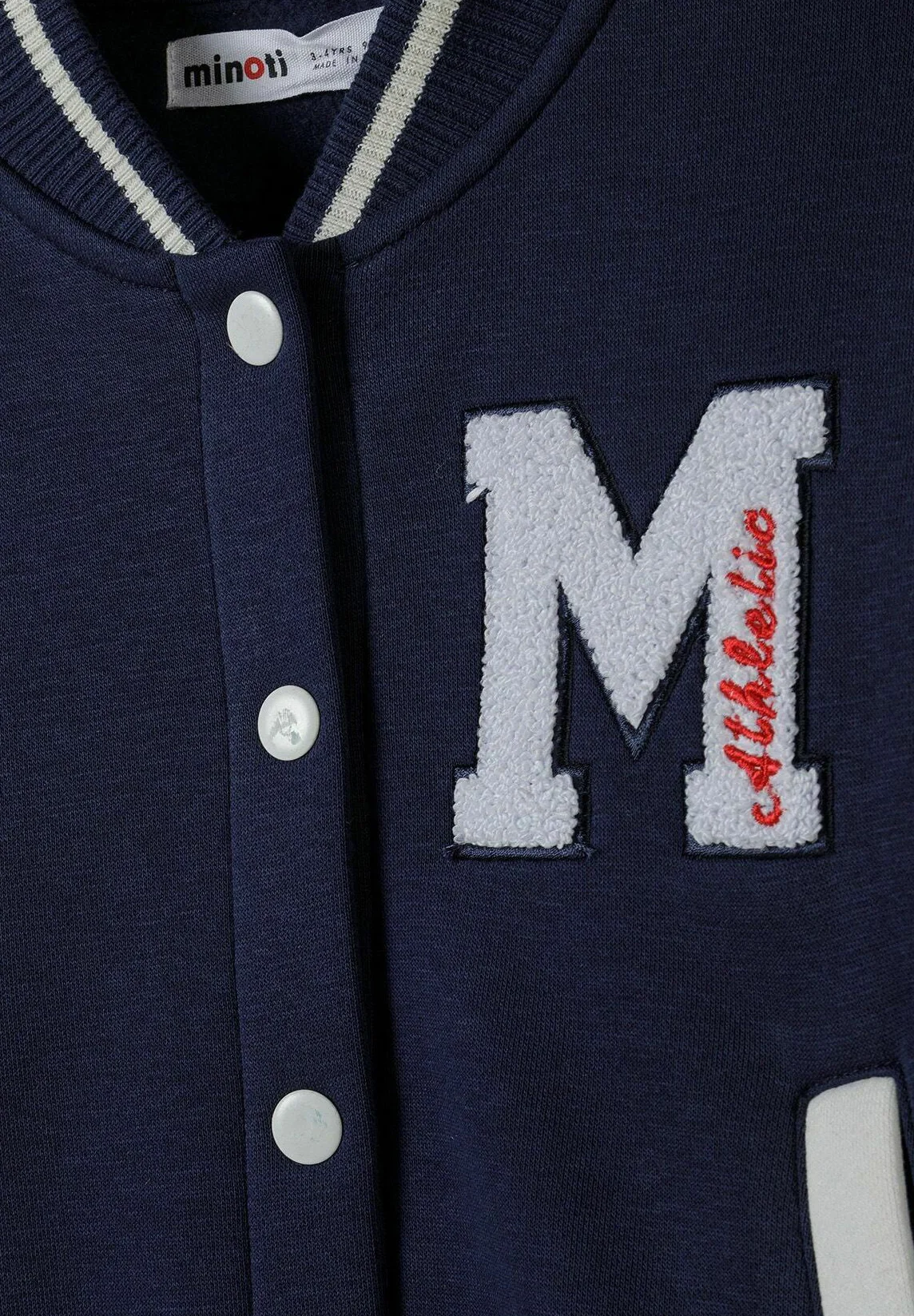 Chaqueta bomber de béisbol universitaria MINOTI
