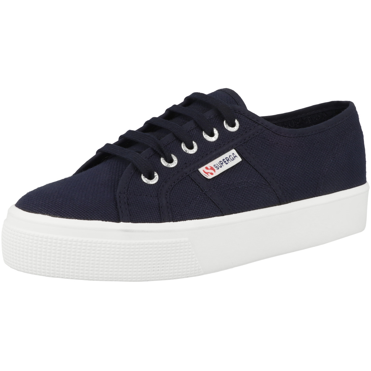 Superga 2730 Cotu Mid Platform Sneaker Low dunkelblau