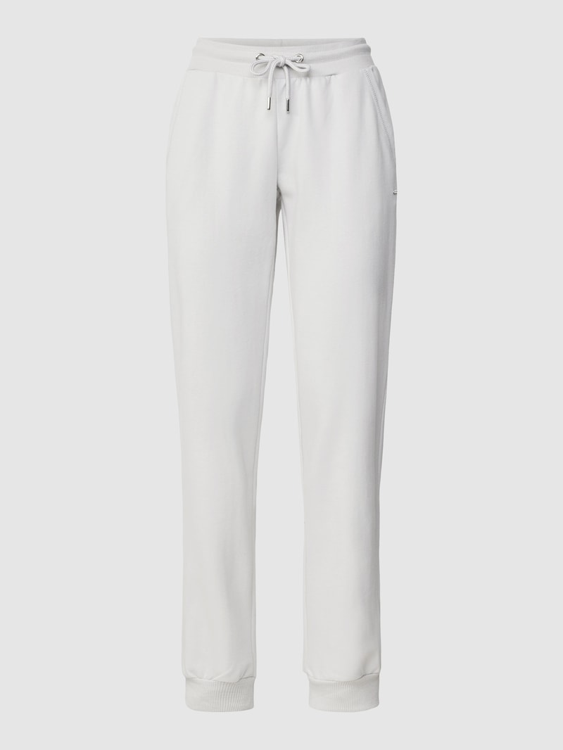Sweatpants mit seitlichen Eingrifftaschen in hellgrau