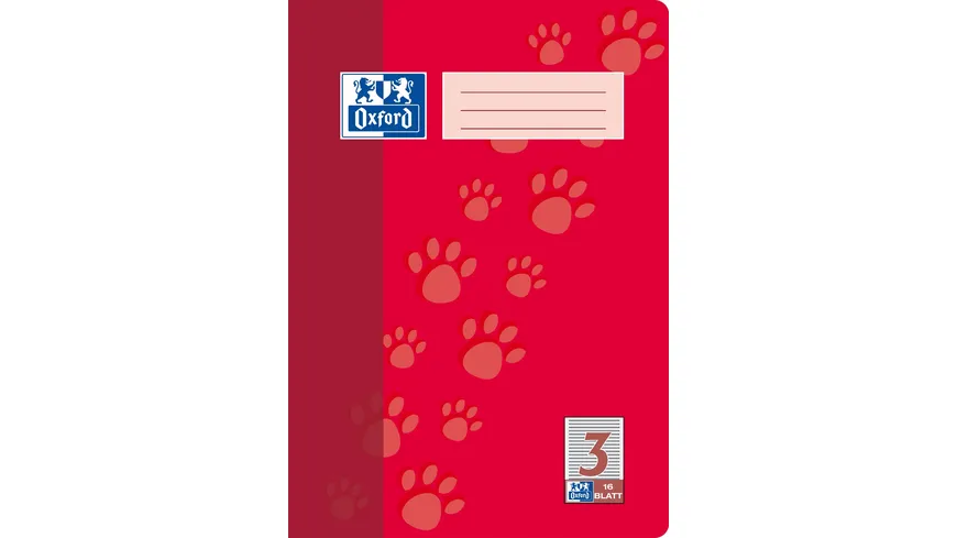 Oxford Heft A4 Lineatur 3 16 Blatt