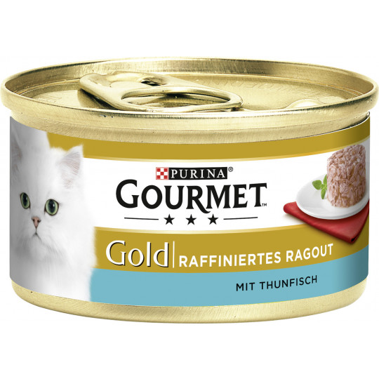 Purina Gourmet Gold Raffiniertes Ragout mit Thunfisch 85G
