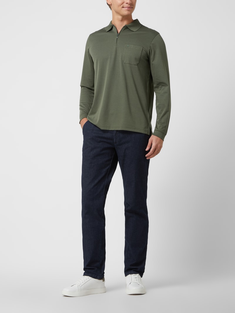 Regular Fit Jeans mit Stretch-Anteil Modell 'John' in marineblau