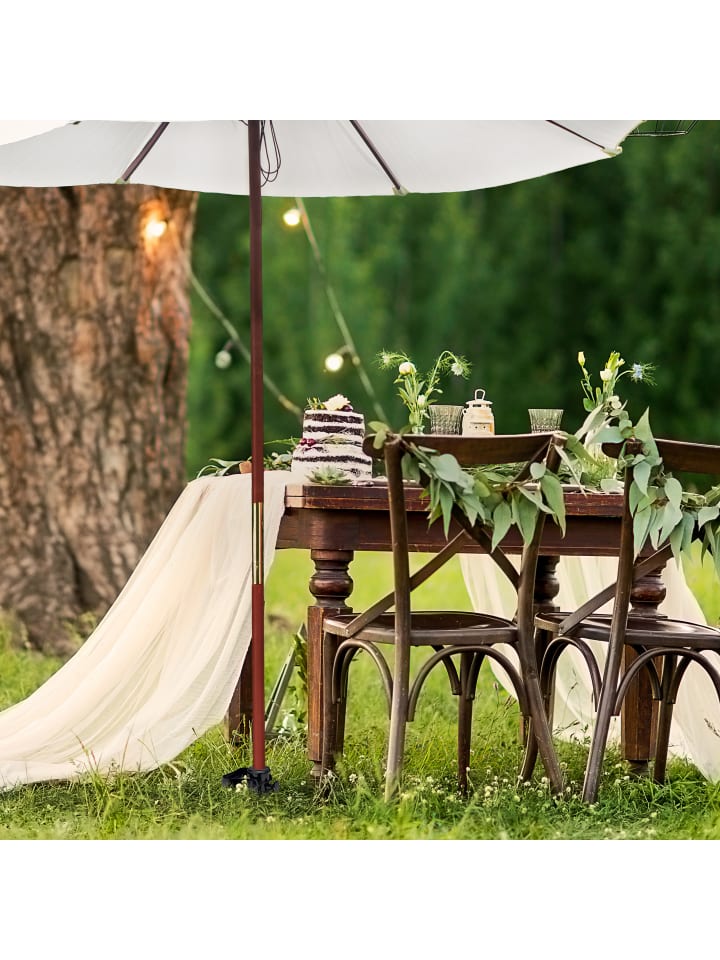 relaxdays Bodenhülse in Schwarz günstig kaufen onesize