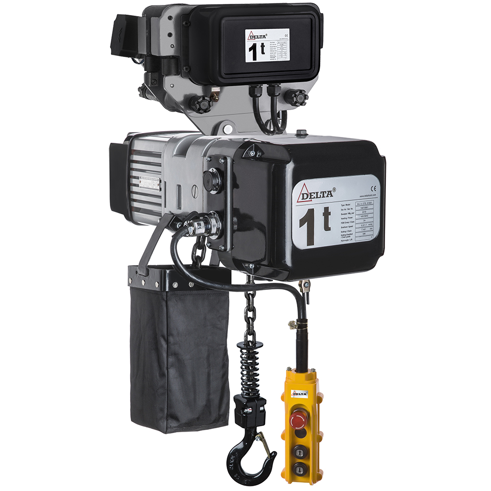 Delta SG.0.DTD.01001.06 Elektrische kettingtakel SG.DTS - 1 ton - 6 meter - 400V - met elektrische loopkat