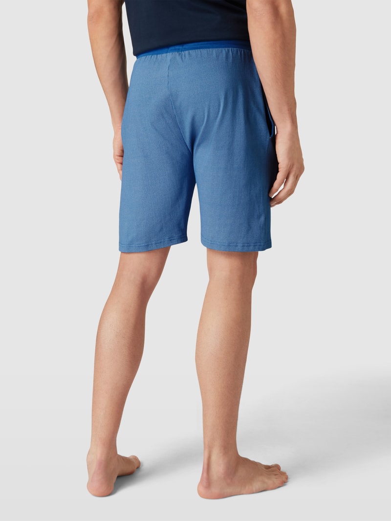 Pyjama-Shorts mit Allover-Muster in hellblau