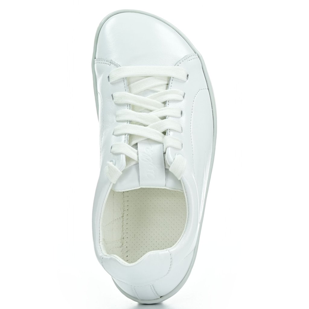Aylla Shoes KECK weiß L auf weißer Sohle Barfuß-Halbschuhe