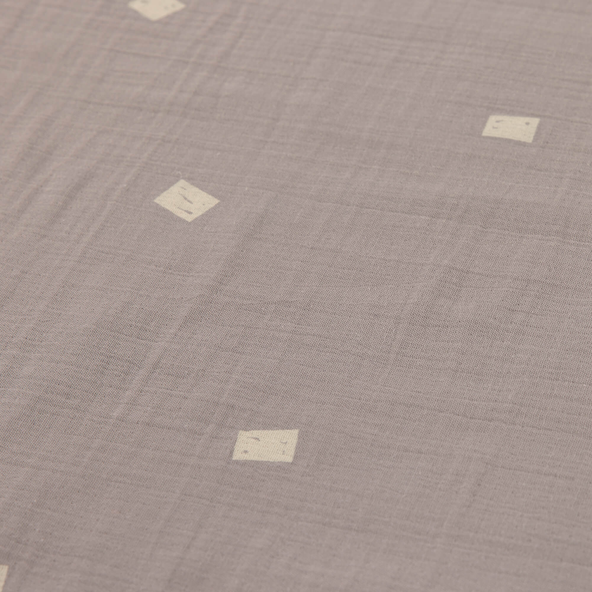 Babydecke - Bio Baumwolle, Blocks Taupe, Grau