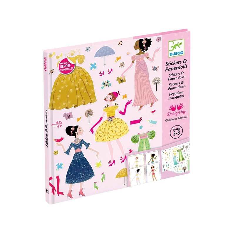 Stickers et paperdolls Robes des 4 saisons Djeco