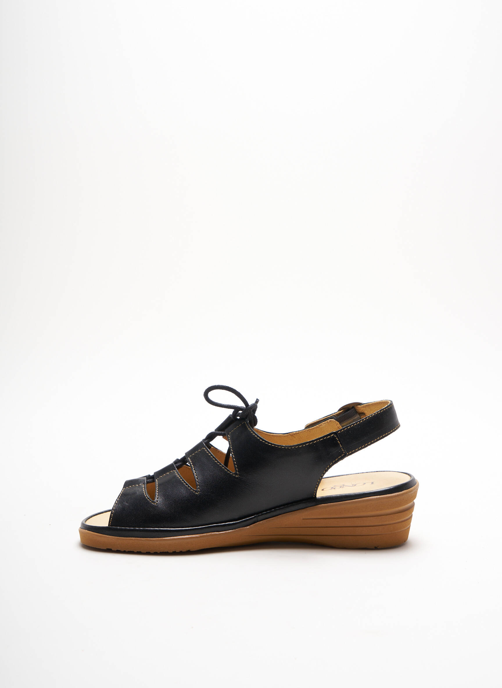 Longo Sandales Nu Pieds Femme couleur noir