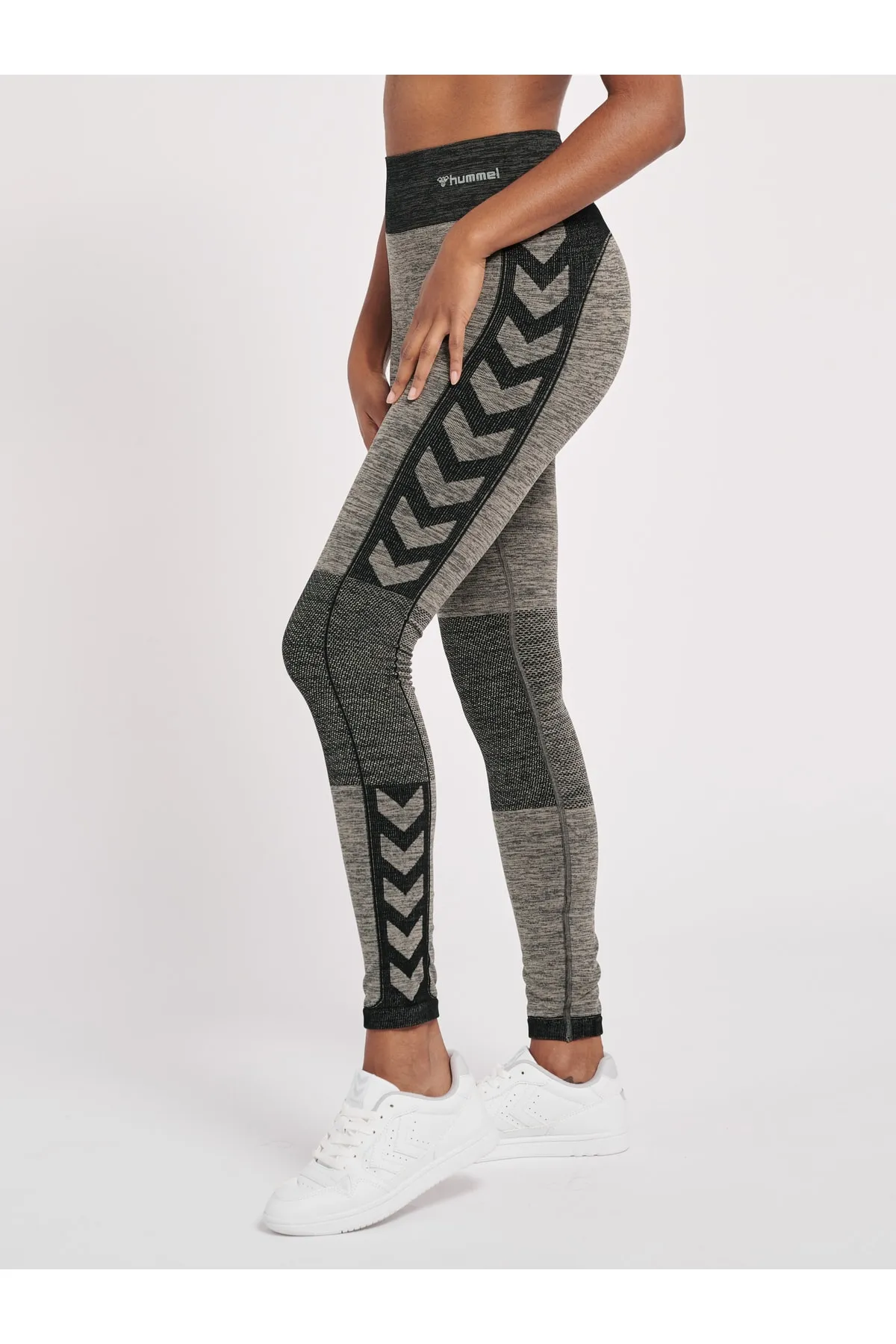 hummel  Sport-Leggings - Beige - Mittlerer Bund