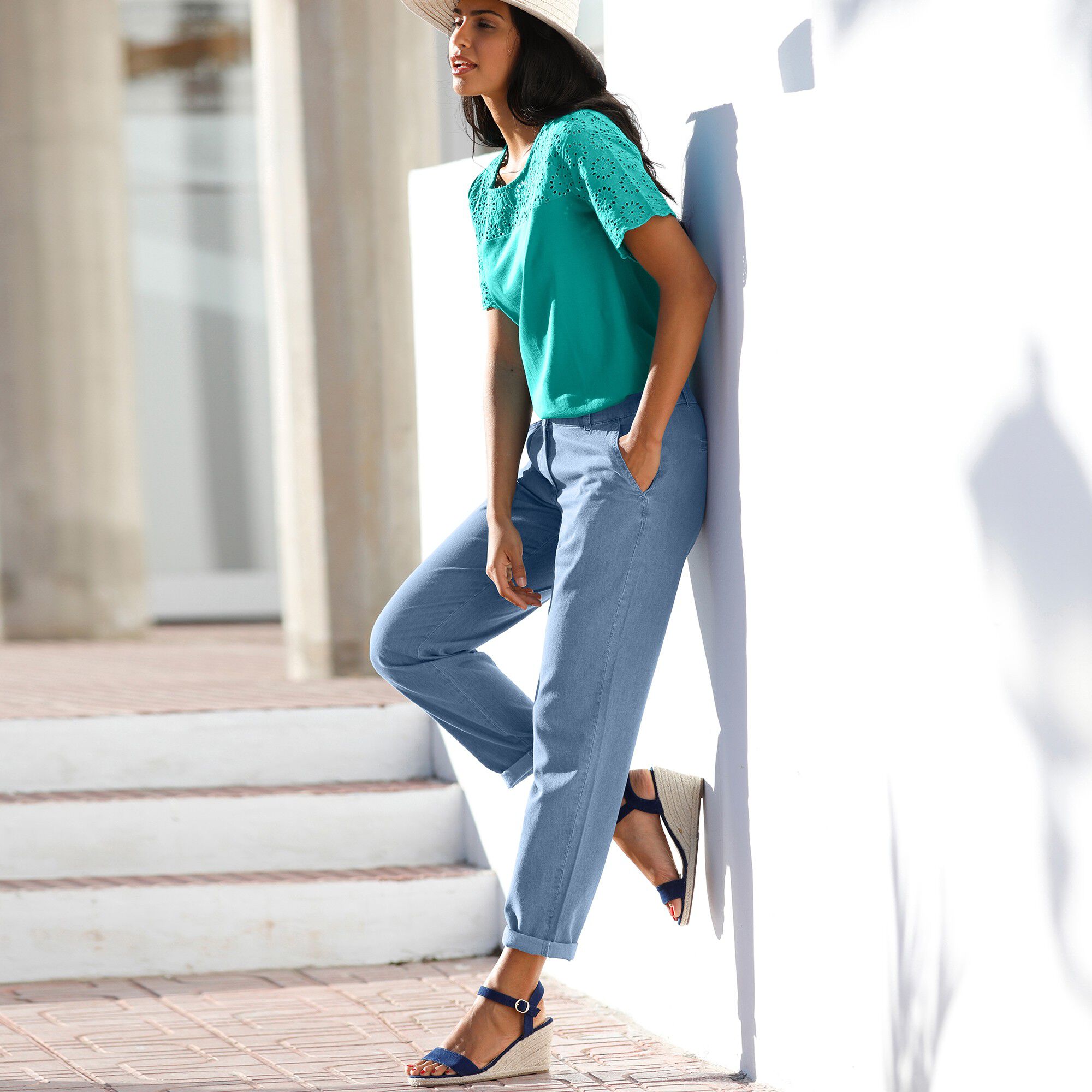 Pantalon jean léger