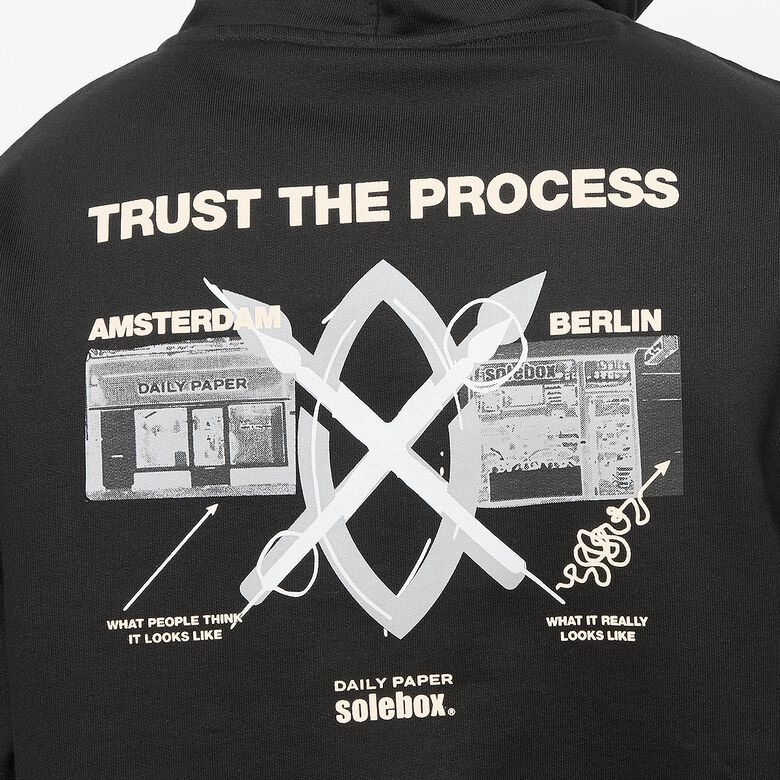 solebox x Daily Paper Hoodie black