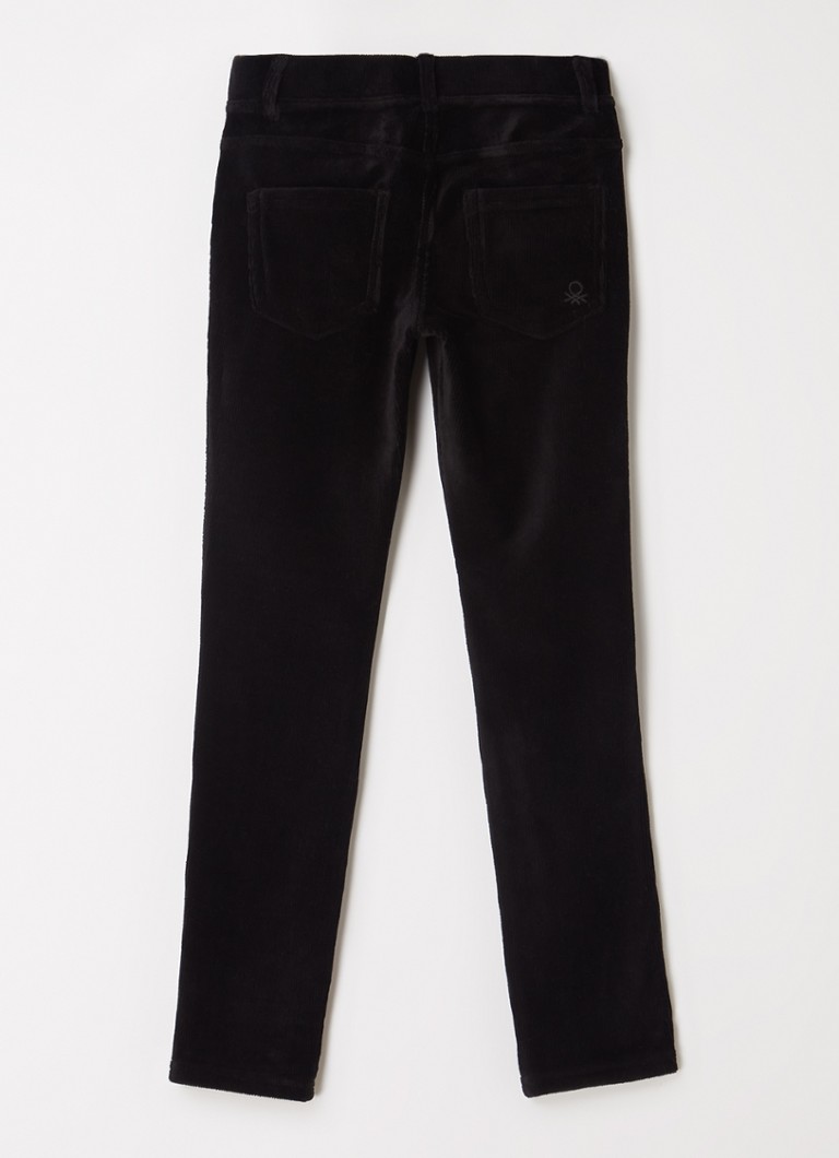 Pantaloni drepți din catifea reiată Benetton