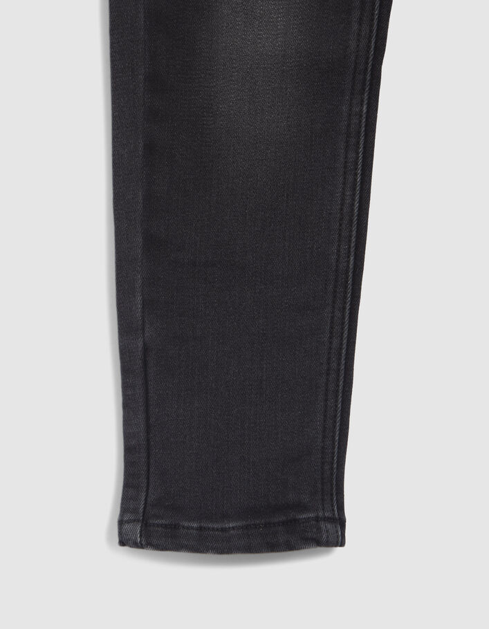 Jean TAPERED gris à ceinture élastiquée garçon