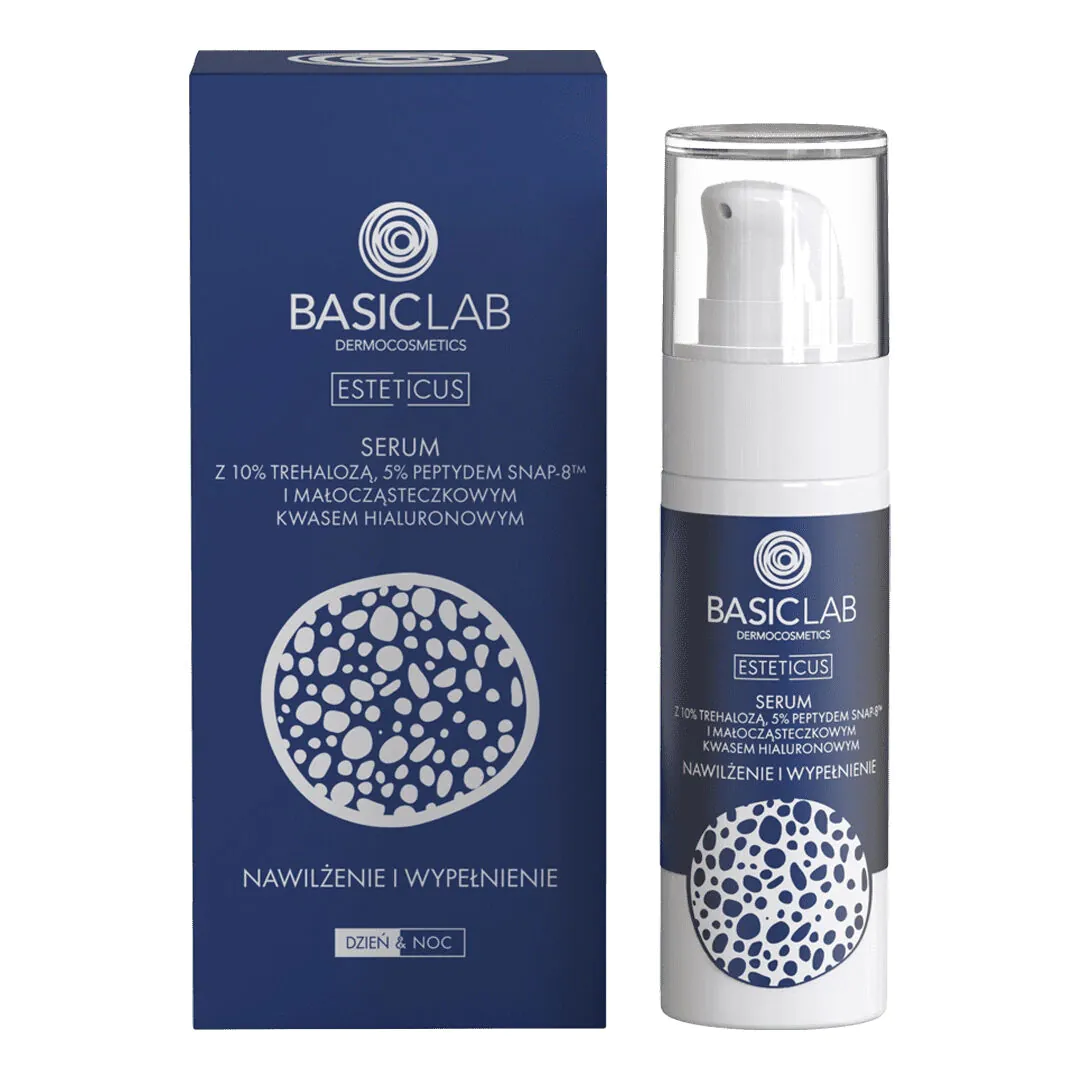 BasicLab Esteticus Serum 10% trehalose, 5% Snap-8 peptid, hyaluronsyre