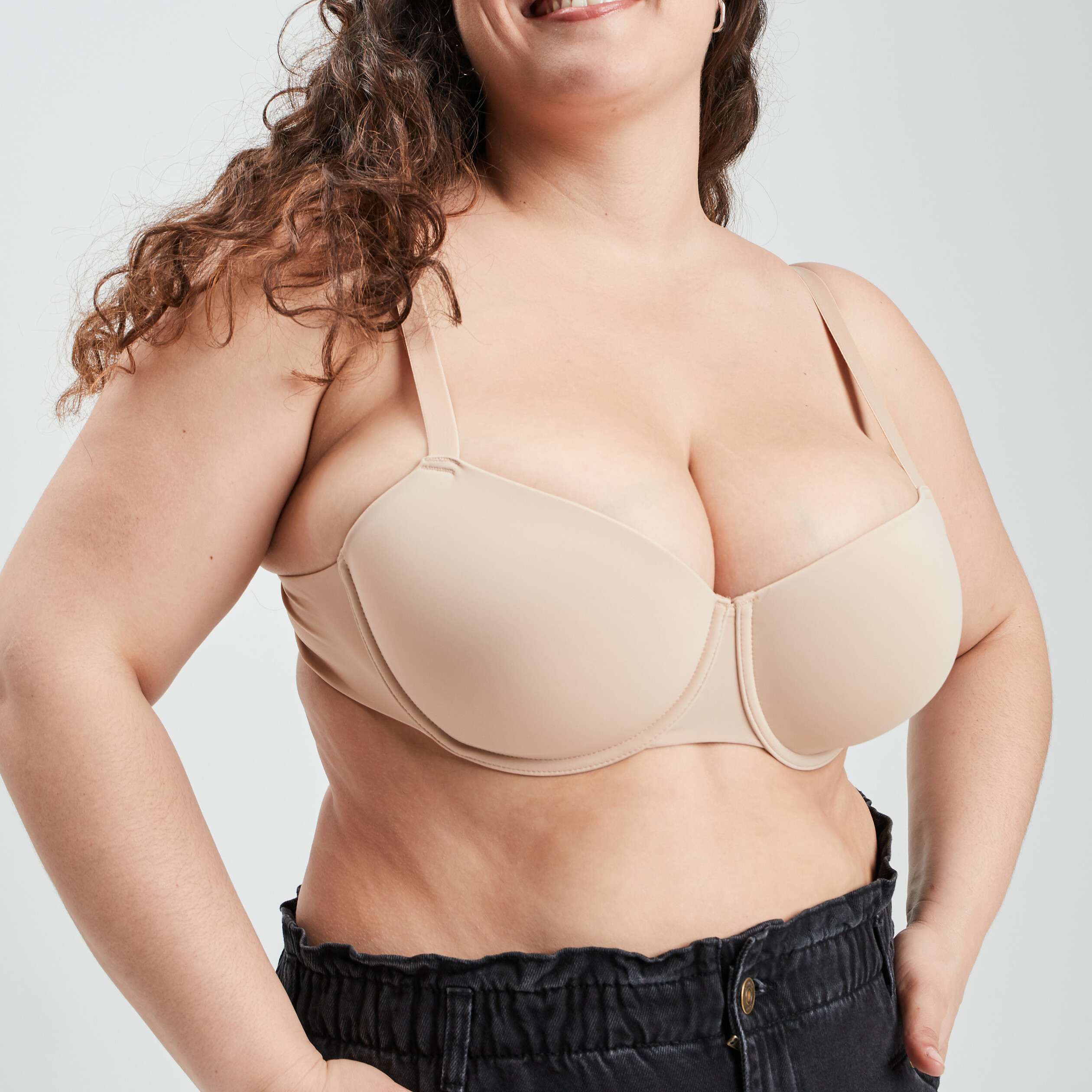Soutien-gorge corbeille sable femme grande taille | La Halle