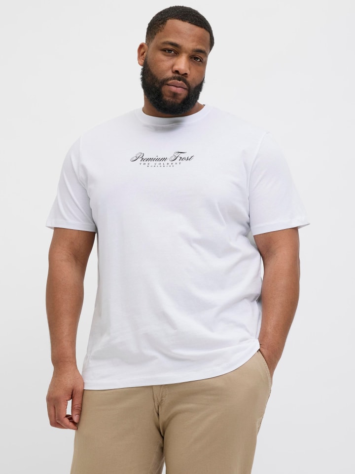 JACK & JONES PLUS T-shirt in Bright White 1 günstig kaufen