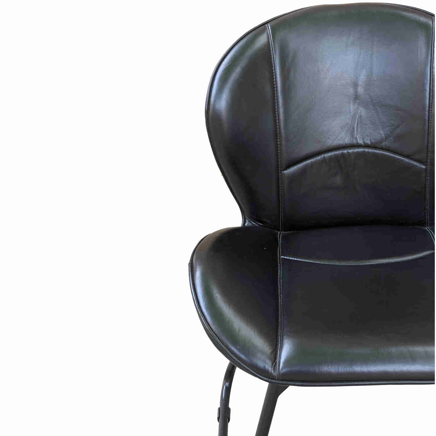 Casa Moro Polsterstuhl Lederstuhl Alessandro Esszimmerstuhl Echt Leder (Retro Stuhl in Braun Beige Schwarz), handgefertigt
