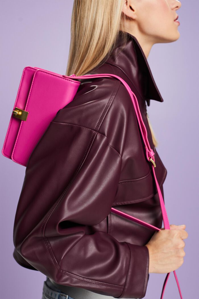 Oversize-Blouson in Lederoptik