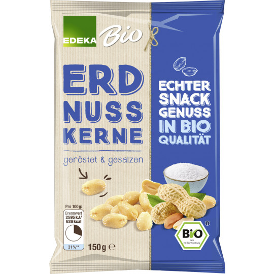 Edeka Bio Erdnusskerne geröstet & gesalzen 150G
