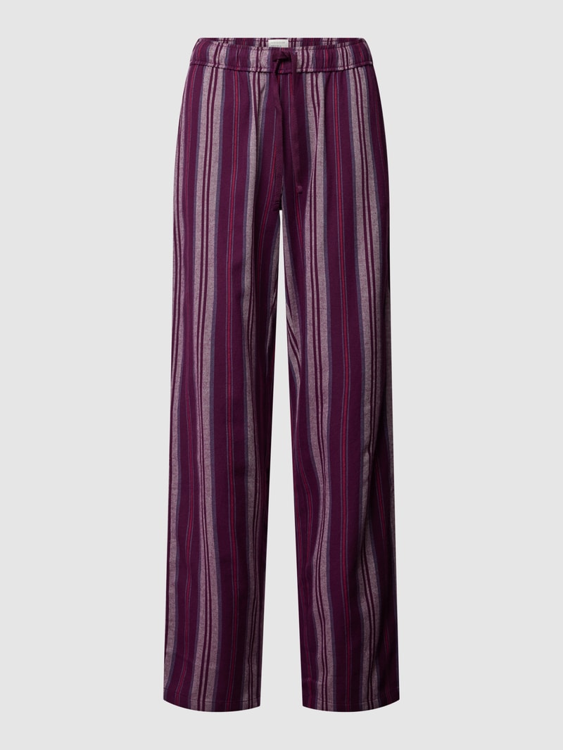 Pyjama-Hose mit Streifenmuster in lila