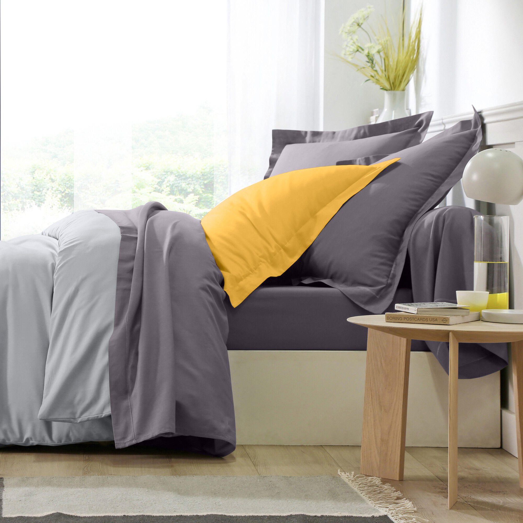Linge de lit uni coton