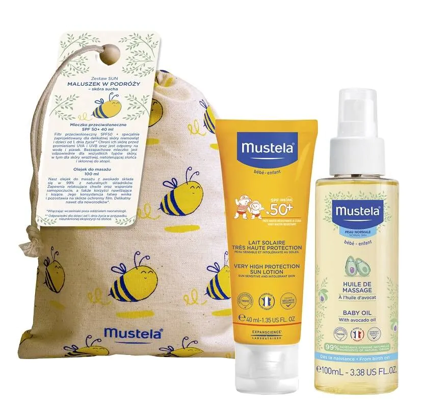 Мустела Sun Baby сет за покрет - сува кожа