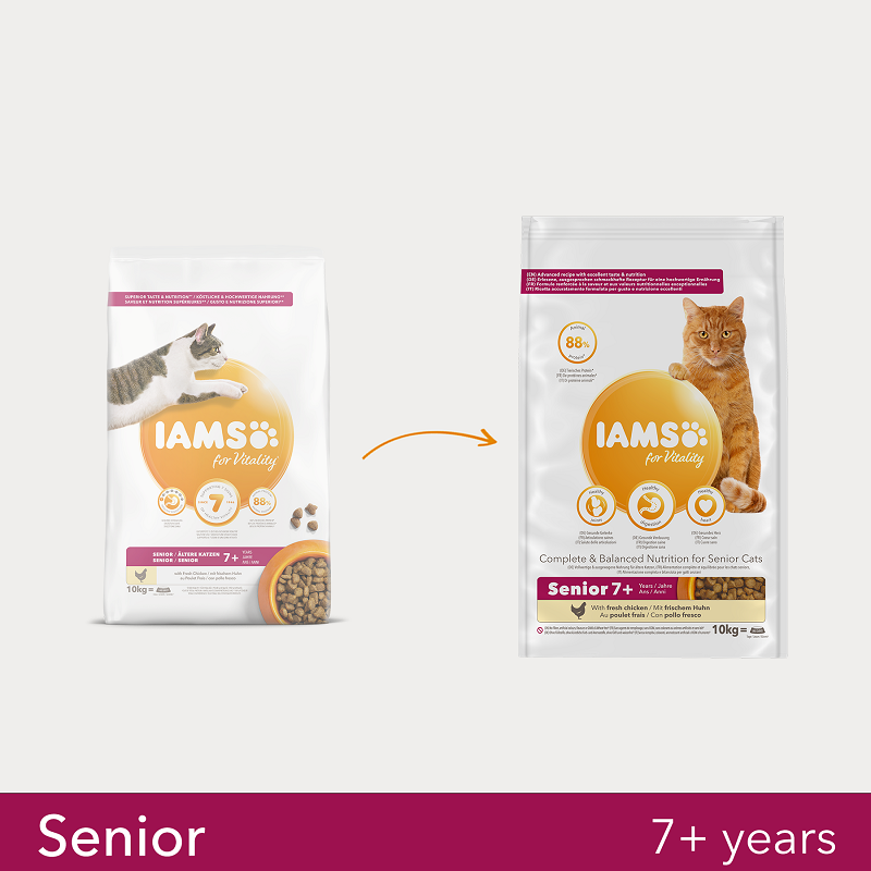 IAMS Trockenfutter IAMS Vitality Senior Huhn 10kg