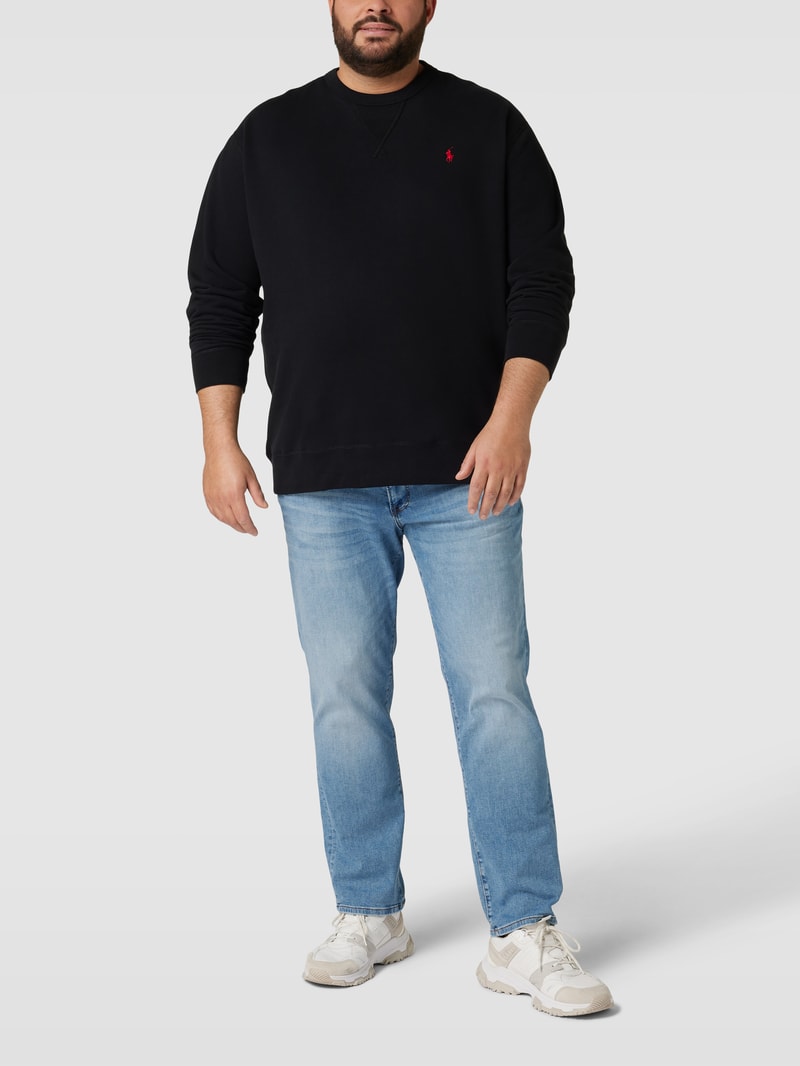 PLUS SIZE Jeans mit Label-Patch Modell 'GLENN' in jeans
