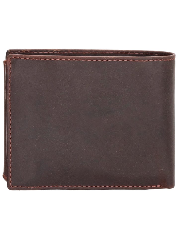 HIDE & STITCHES Leder-Geldbörse in Braun - (B)8 x (H)10 x (T)1,5 cm günstig kaufen onesize