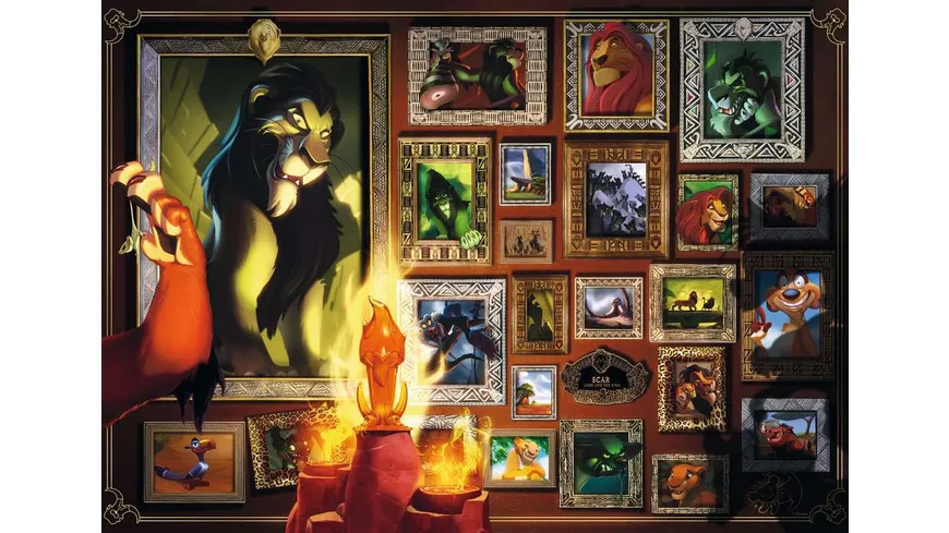 Ravensburger Puzzle - Scar - 1000 Teile  Villainous Puzzle