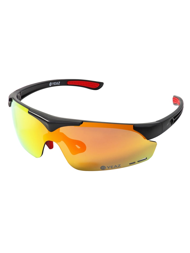 YEAZ SUNUP Magnet-Sport-Sonnenbrille in mattschwarz günstig kaufen onesize