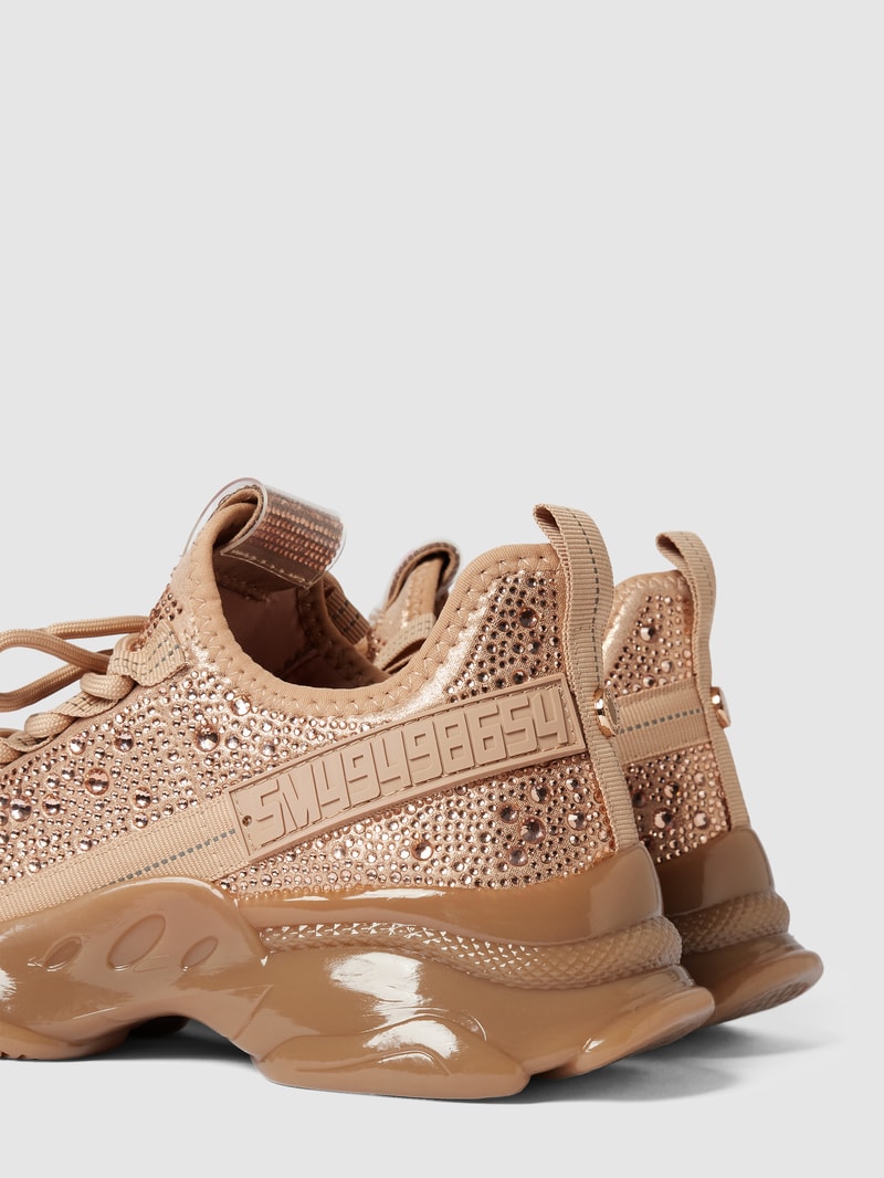 Sneaker mit Ziersteinbesatz Modell 'MAXIMA' in rose gold